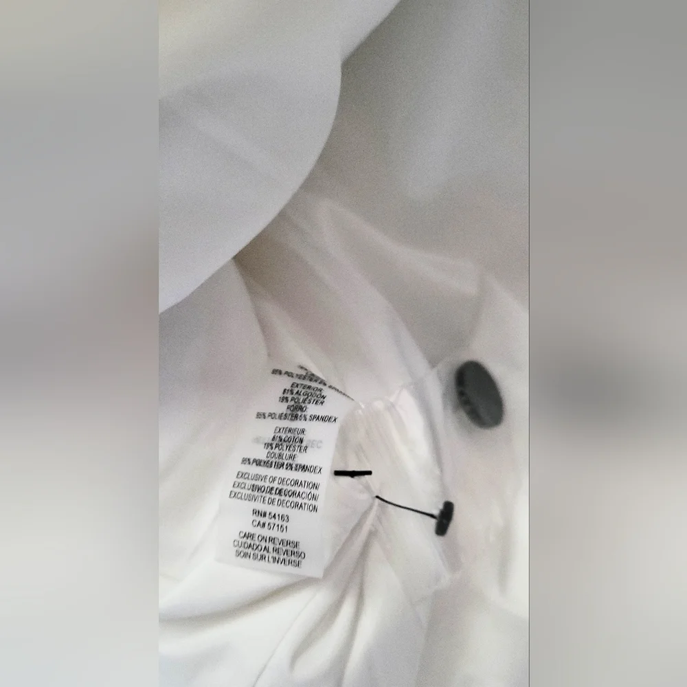 NWT! KARL LAGERFELD PARIS Cotton Women's Mixed Media Skirt Size 6 - Picture 9 of 10